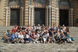 Smiling faces - the wonderful group that visited the Romantic Gardens of Spain 